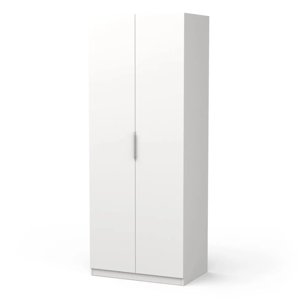 Guardaroba in legno bianco opaco 79x203h cm - Fioretta