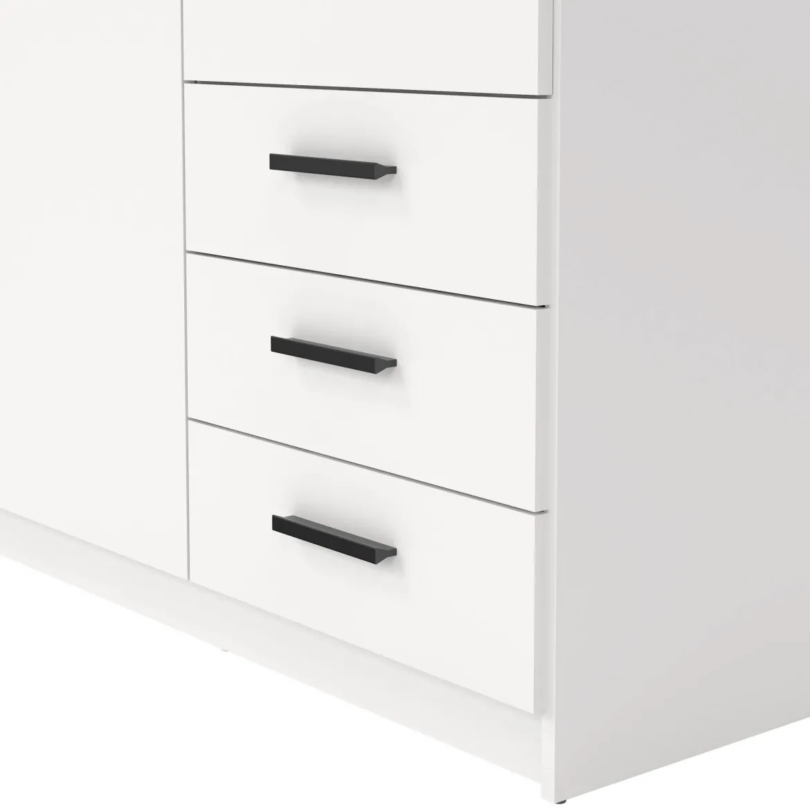 Guardaroba in legno bianco 147x200h cm - Simeon