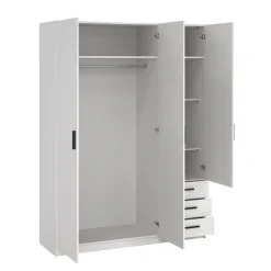 Guardaroba in legno bianco 147x200h cm - Simeon