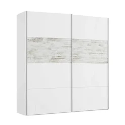 Guardaroba in legno bianco 207x183h cm - Gaja