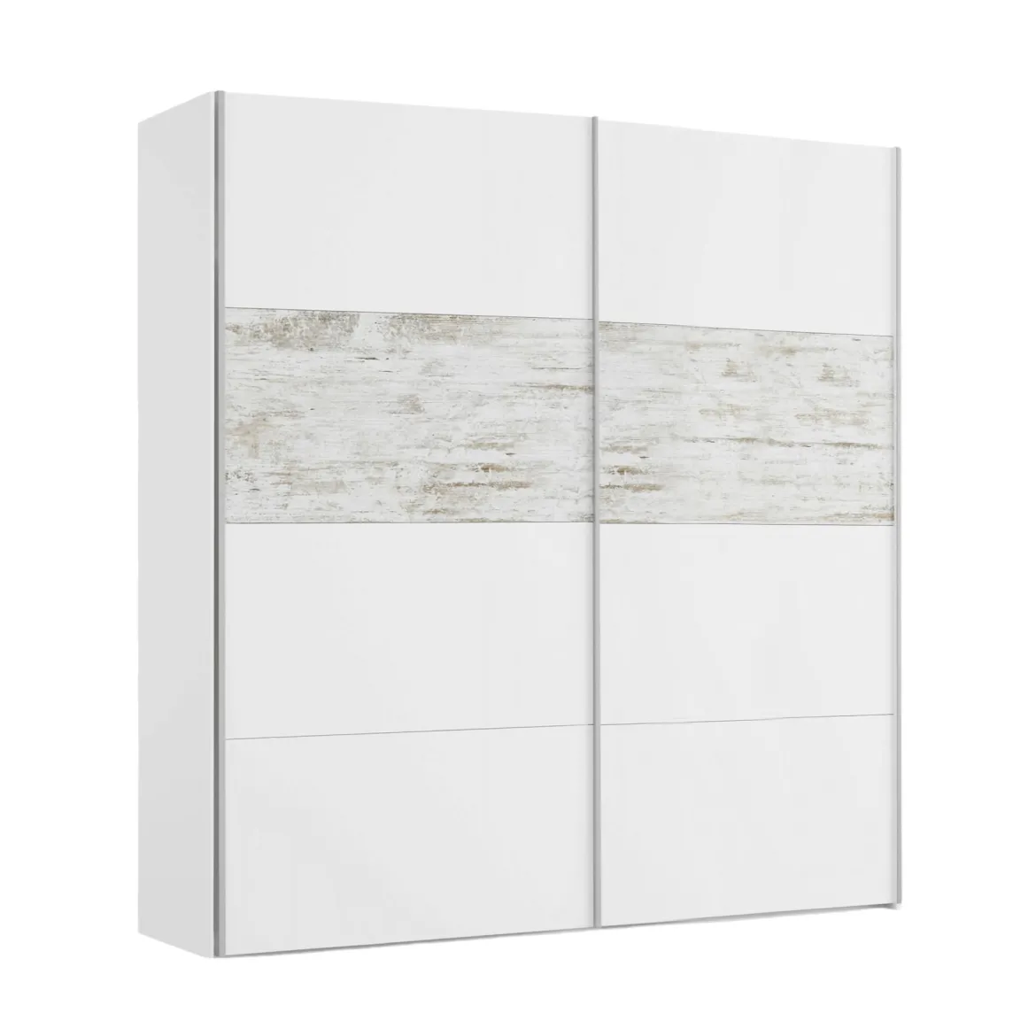 Guardaroba in legno bianco 207x183h cm - Gaja