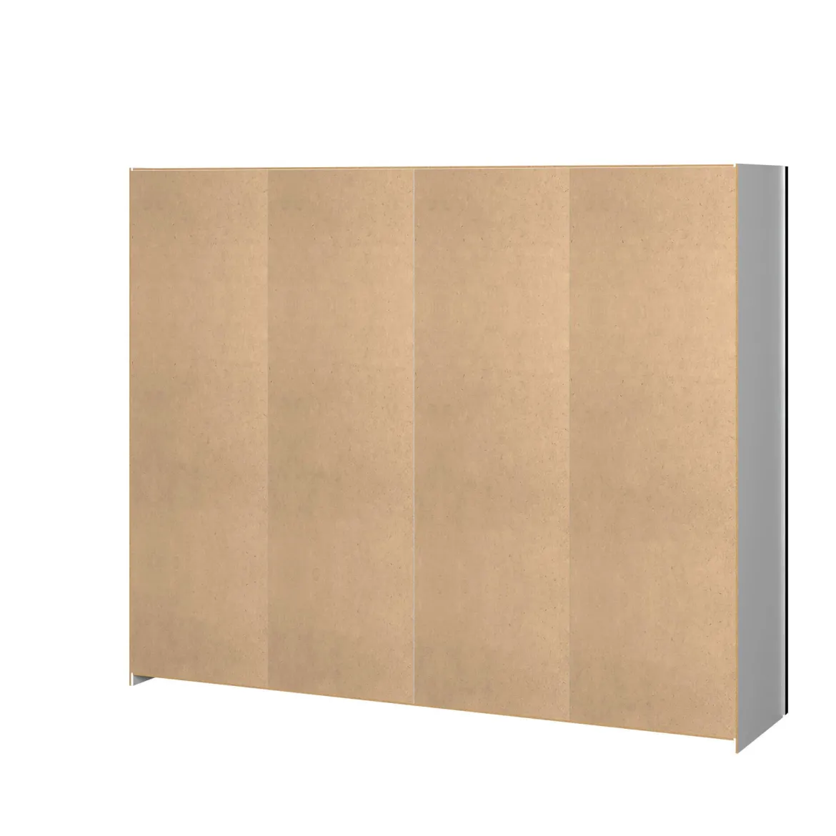 Guardaroba in legno bianco 242x201h cm - Acerno