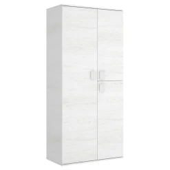 Guardaroba in legno bianco 96x200h cm - Albiolo
