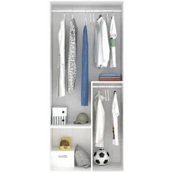 Guardaroba in legno bianco 96x200h cm - Albiolo