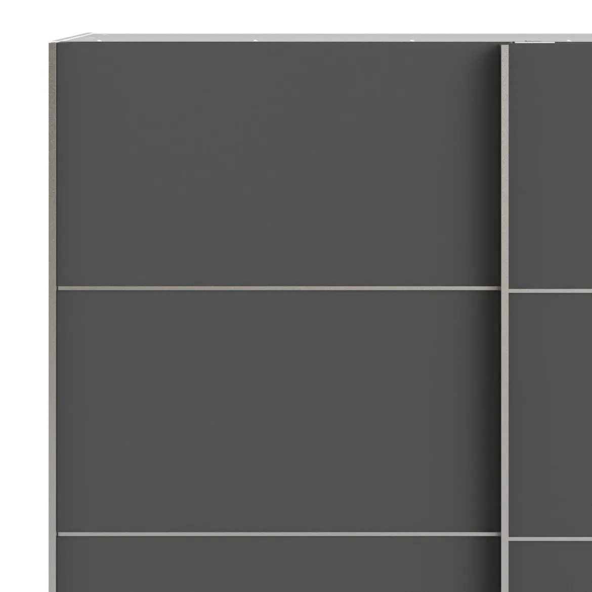 Guardaroba in legno grigio e bianco 182x201h cm - Accadia