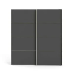 Guardaroba in legno grigio e bianco 182x201h cm - Accadia