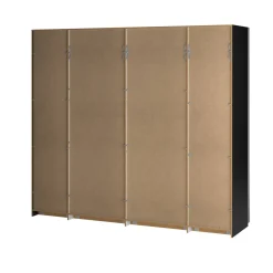 Guardaroba in legno nero 250x218h cm - Acciano