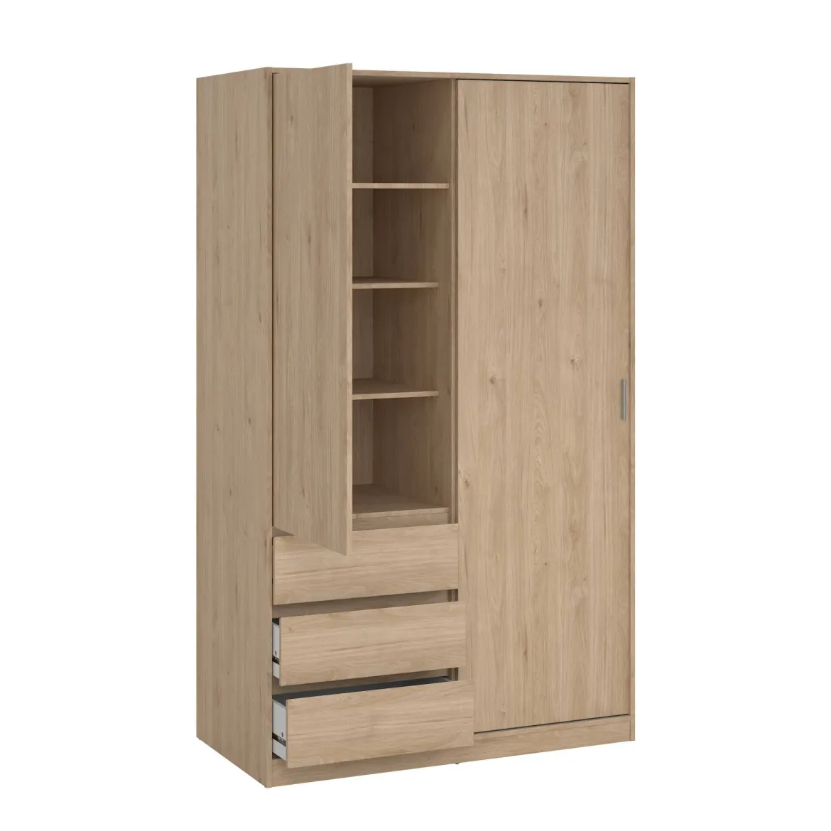 Guardaroba in legno rovere 118x200h cm - Sanjose