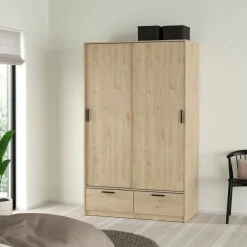 Guardaroba in legno rovere 147x200h cm - Simeon