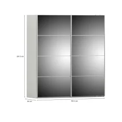 Guardaroba largo bianco 182x201h cm - Albi