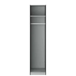 Guardaroba piccolo 1 ripiano nero 58x218h cm - Kaihime