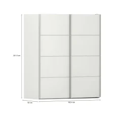 Guardaroba salvaspazio bianco 74x179h cm - Malvito