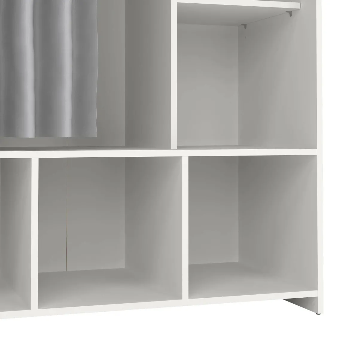 Guardaroba salvaspazio bianco e grigio 105x180h cm - Jal