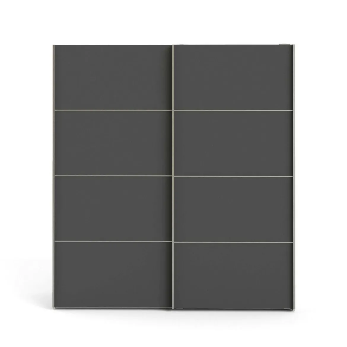 Guardaroba salvaspazio bianco e grigio 182x201h cm - Attilio