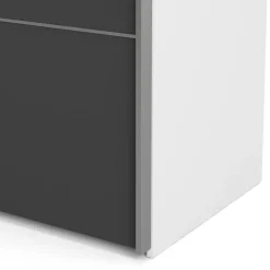 Guardaroba salvaspazio bianco e grigio 182x201h cm - Attilio