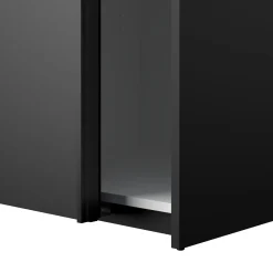 Guardaroba salvaspazio nero 122x220h cm - Severin