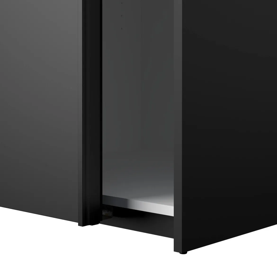 Guardaroba salvaspazio nero 122x220h cm - Severin