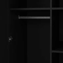 Guardaroba salvaspazio nero 95x200h cm - Darby