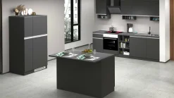 Isola cucina economica 125x90x90h cm antracite e ardesia - Analiza