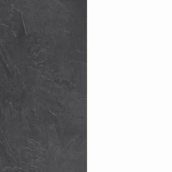 Isola per cucina moderna 155x90x90h cm bianca lucida e ardesia - Tartaro