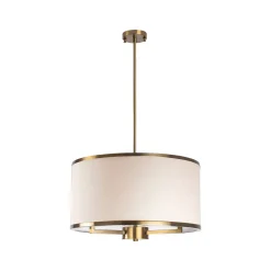 Lampada a Sospensione Bianco oro 942flg1371 Colore Struttura oro - Rovegno