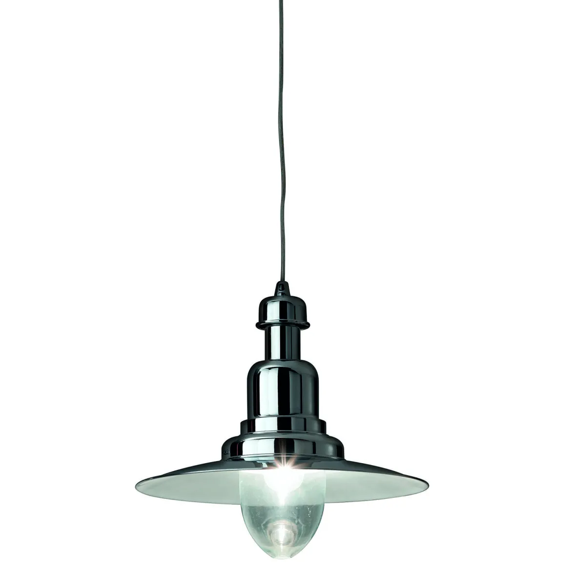 Lampada a sospensione, Lampadario, Luminare sospeso, Lampada a pendente, 60x60h30 cm, Trasparente