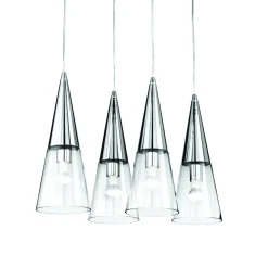 Lampada a sospensione, Lampadario, Luminare sospeso, Lampada a pendente, 67x29h46 cm, Cromo