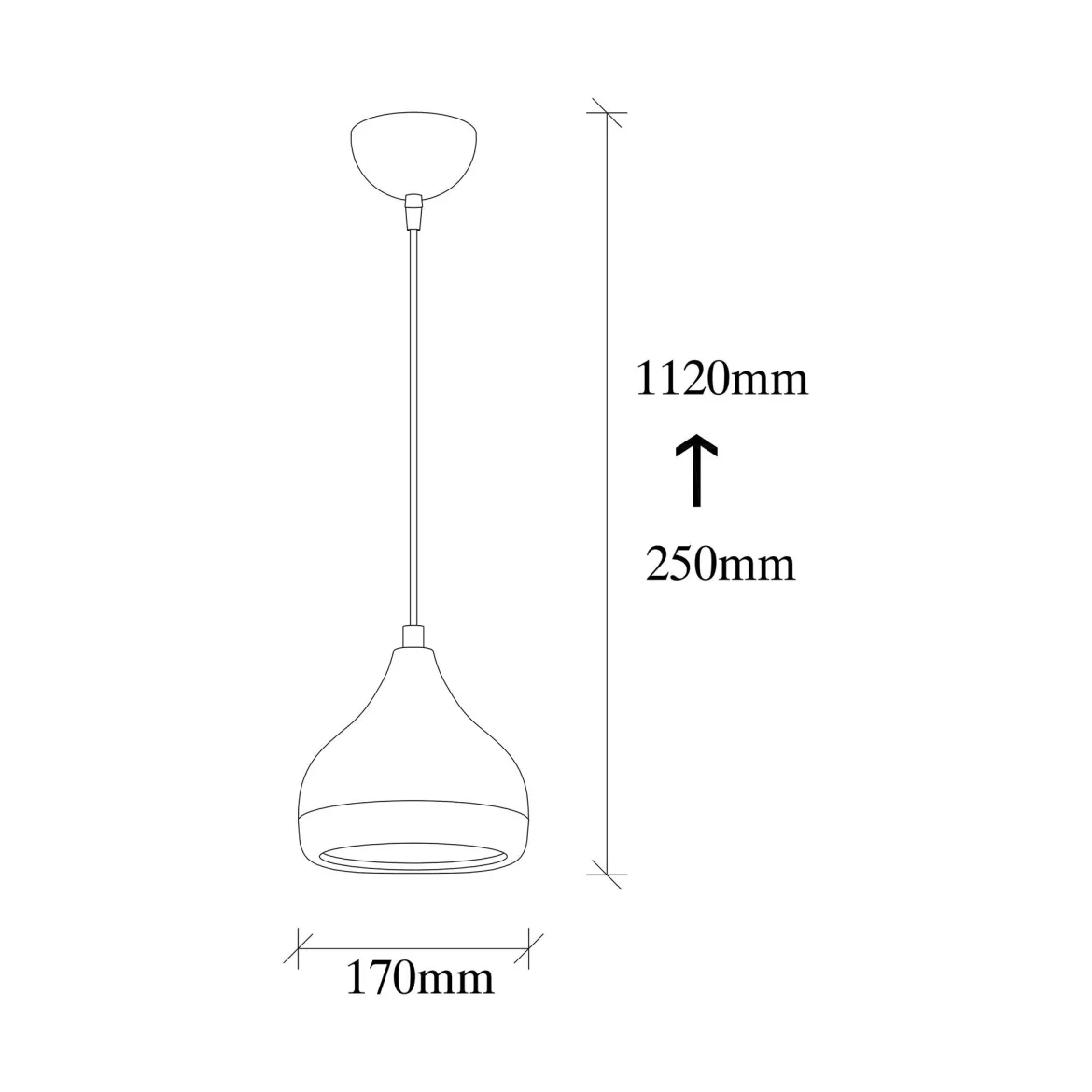 Lampada a Sospensione Nero Marrone Rame 892opv1753 Colore Struttura Marrone - Valbruna