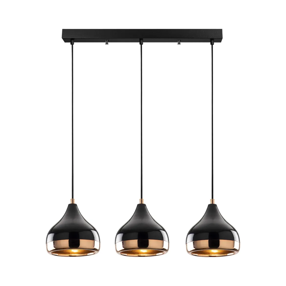 Lampada a Sospensione Nero Marrone Rame 892opv1758 Colore Struttura Marrone - Vernate