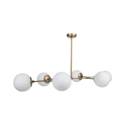 Lampada a Sospensione oro Bianco 892opv1639 Colore Struttura Bianco - Toano