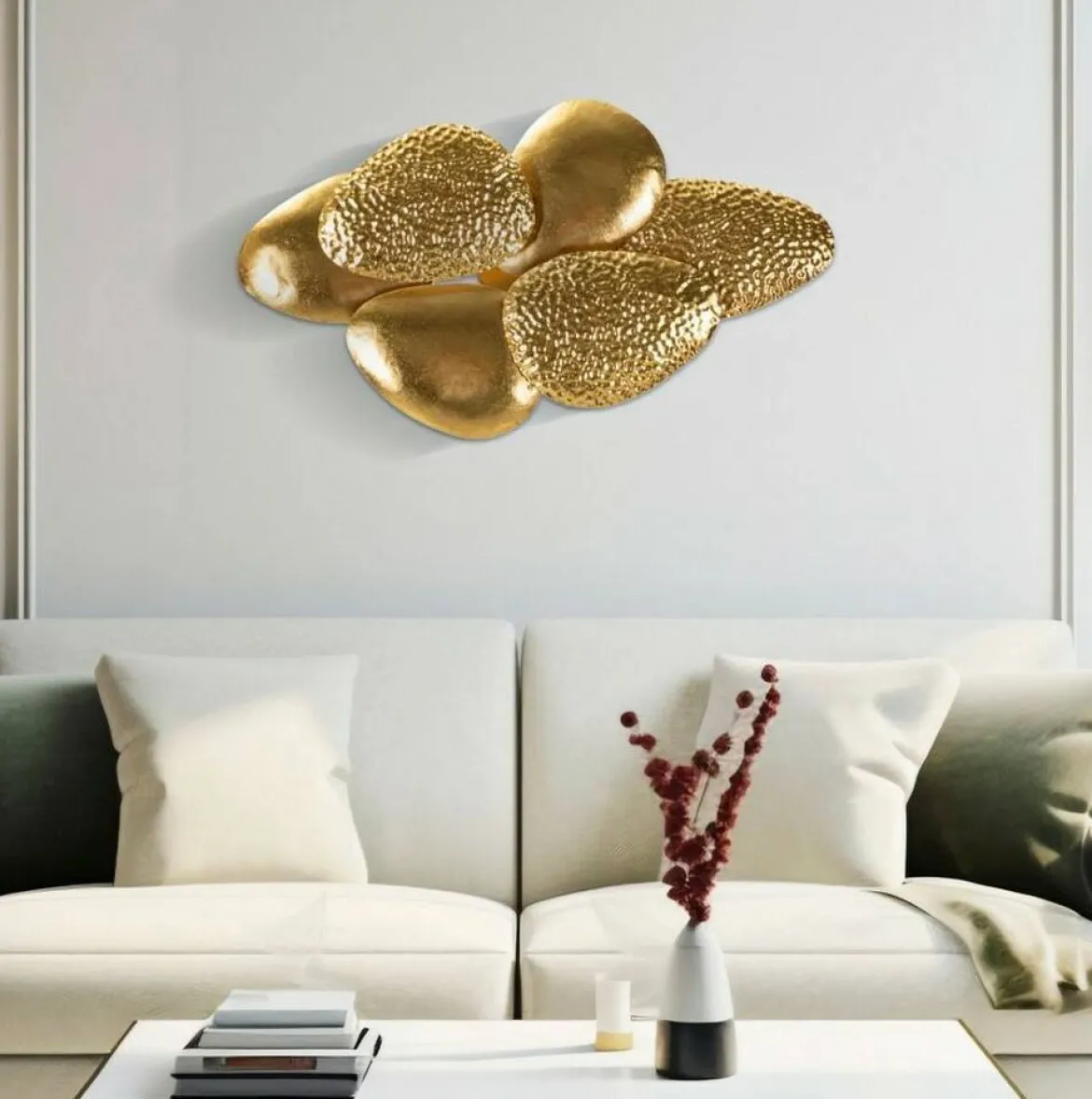 Lampada da parete Eraclea, 44x11 h28 cm, Oro