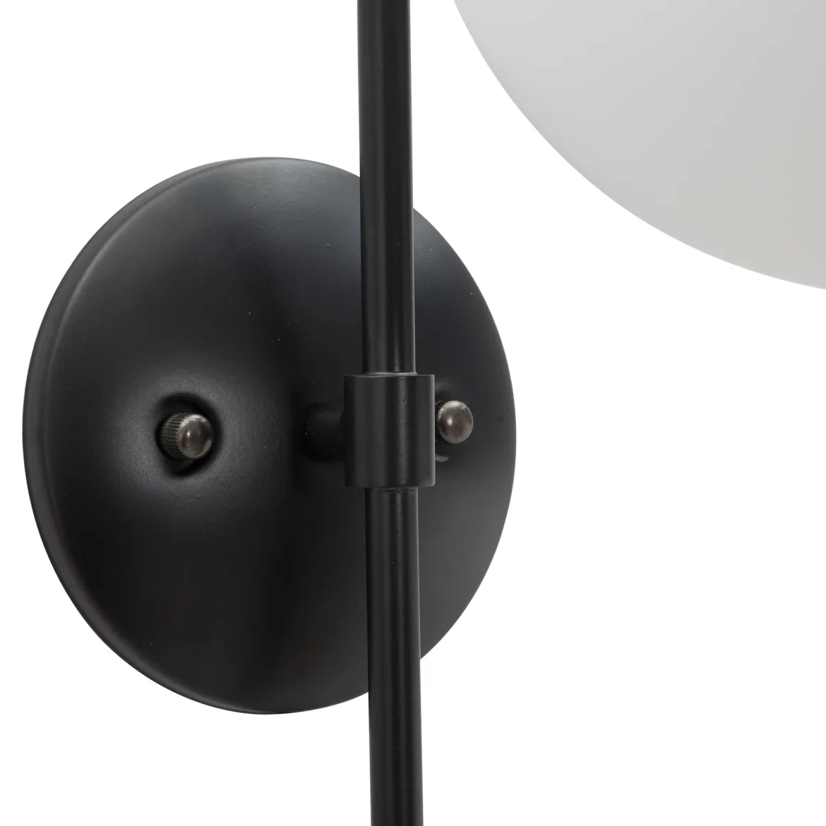 Lampada da Parete Nero Bianco Necessaria 1 Lampadina Attacco e14, Indoor - Haines