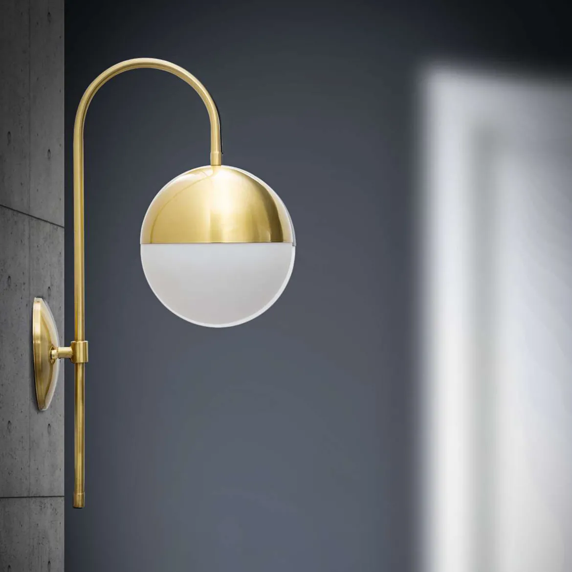 Lampada da Parete oro Bianco Necessaria 1 Lampadina Attacco e14, Indoor - Haines