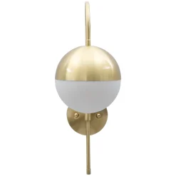 Lampada da Parete oro Bianco Necessaria 1 Lampadina Attacco e14, Indoor - Haines