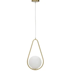Lampada da Soffitto oro Bianco Necessarie 2 Lampadine Colore Struttura Bianco, Classe Energetica a+ - d - Goma