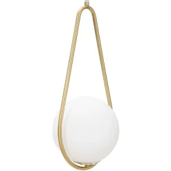 Lampada da Soffitto oro Bianco Necessarie 4 Lampadine Colore Struttura Bianco, Materiale Struttura in Vetro - Dariniti
