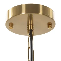 Lampada da Soffitto oro Necessarie 5 Lampadine Materiale Struttura in Vetro, - Famidame