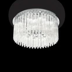 Lampada da soffitto, Plafone, Luminaria a soffitto, Luce per soffitto, 65x65h29 cm, Cromo