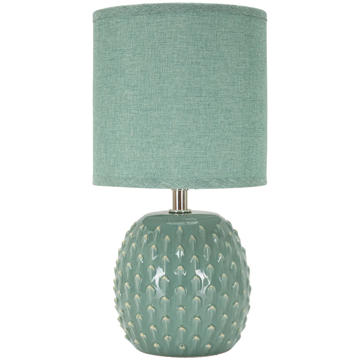Lampada da Tavolo Azzurro Turchese Necessaria 1 Lampadina Attacco e14, Paralume - Ketchi