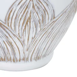 Lampada da Tavolo Bianco Beige Necessaria 1 Lampadina Attacco e27, Paralume - Batabaga