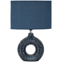 Lampada da Tavolo blu Necessaria 1 Lampadina Attacco e14, Paralume - Mirny