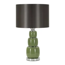 Lampada da tavolo Castino, 33x33 h57 cm, Bianco e Grigio