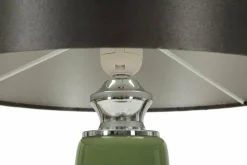 Lampada da tavolo Castino, 33x33 h57 cm, Bianco e Grigio