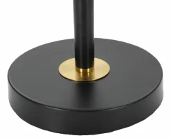 Lampada da tavolo Chiaroscuro, 25x25 h48 cm, Nero e Oro