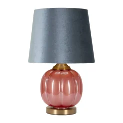 Lampada da tavolo Fibocchi, 33x33 h50 cm, Rosso e Blu
