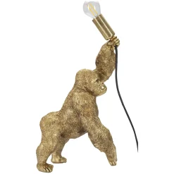 Lampada da Tavolo oro Necessaria 1 Lampadina Attacco e14, Interruttore Manuale - Bakadaha
