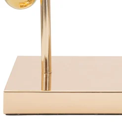 Lampada da Tavolo oro Nero Necessaria 1 Lampadina Attacco e27, Paralume - Babarora