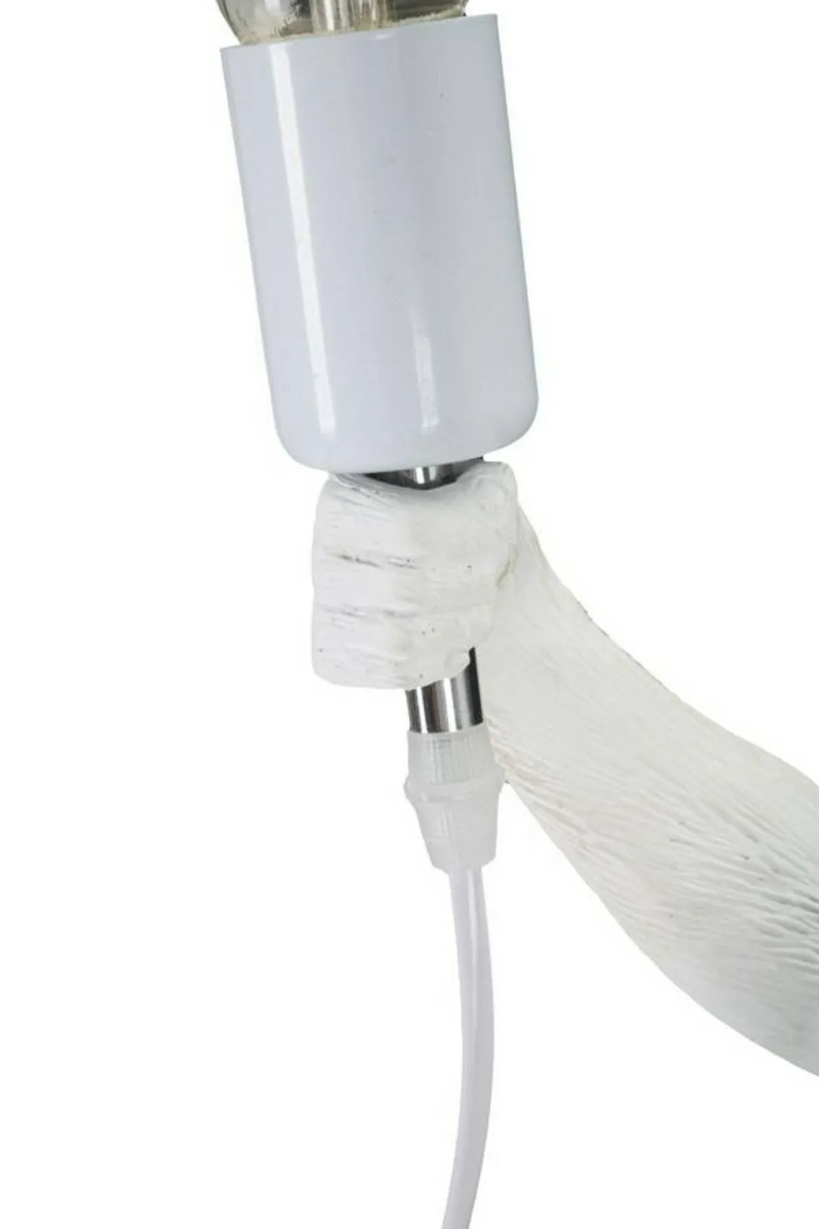 Lampada da tavolo Piet, 26x34 h55 cm, Bianco