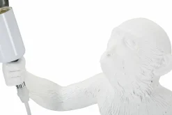 Lampada da tavolo Piet, 26x34 h55 cm, Bianco