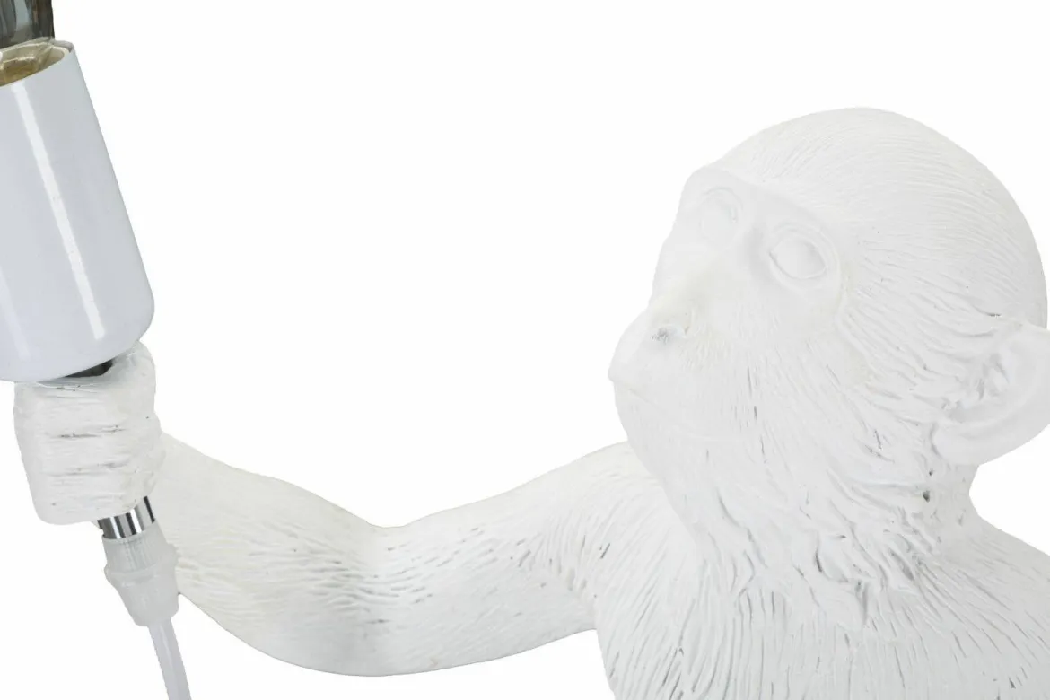Lampada da tavolo Piet, 26x34 h55 cm, Bianco
